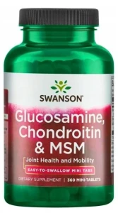 Swanson Glucosamine, Chondroitin & MSM 360 tabletek - Stawy Chrząstki Przeciwzapalne