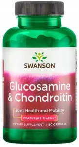 Swanson Glucosamine & Chondroitin - Glukozamina z Chondroityna 90 kapsułek - Stawy Chrząstki Przeciwzapalne