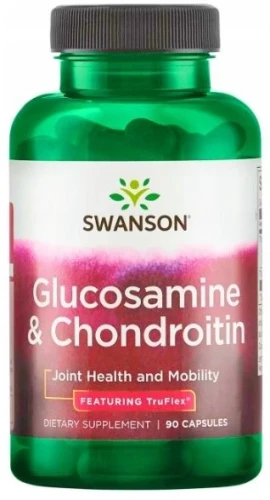 Glucosamine &amp; Chondroitin - Glukozamina z Chondroityna 90kaps, Swanson