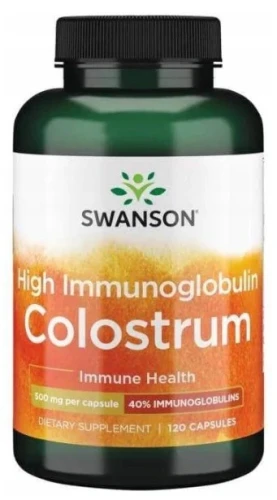 High Immunoglobulin Colostrum 500mg 120kaps, Swanson