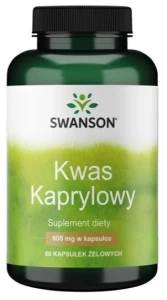 Swanson Kwas kaprylowy 600mg 60 kapsułek - Układ Pokarmowy Trawienie Jelita