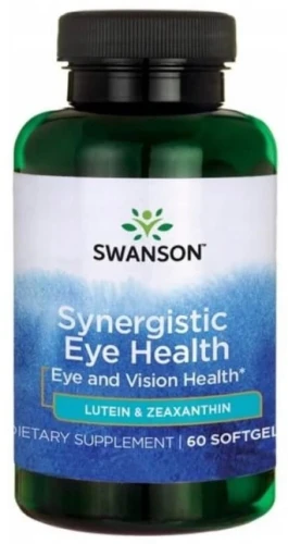 Synergistic Eye Health - Luteina &amp; Zeaksantyna 60kapsułek, Swanson