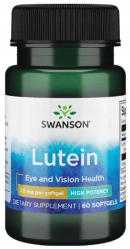 Lutein - Luteina 20mg 60sgels, Swanson