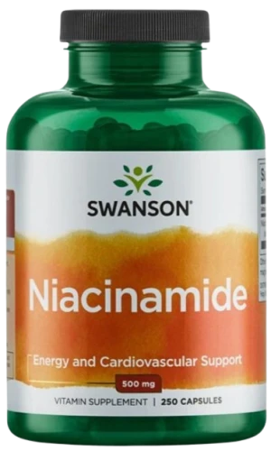 Niacinamide 500mg 250 kaps, Swanson