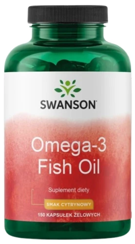 Omega-3 Fish Oil (smak cytrynowy) 150 żelek, Swanson