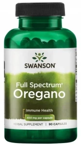 Swanson Oregano 450mg 90 kapsułek - Odporność Trawienie Zgaga Wzdęcia