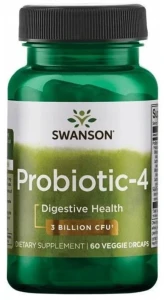 Swanson Probiotic-4 60 kapsułek - Układ Pokarmowy Odporność Trawienie
