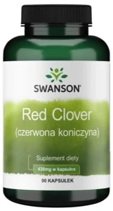 Swanson Red Clover - Czerwona koniczyna 430mg 90 kapsułek - Menopauza Samopoczucie Spokój