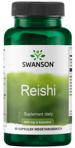 Reishi 600mg 60 kapsułek, Swanson