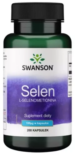 Selen L-Selenometionina 100mcg 200kaps, Swanson