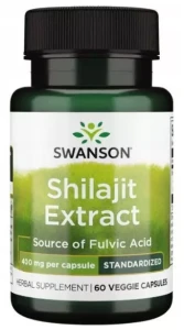 Swanson Shilajit extract 60 kapsułek - Układ Moczowy Libido Odporność Kości