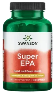 Swanson Super EPA 100 kapsułek - Cholesterol Pamięć Mięśnie Kości