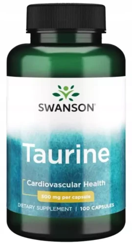 Taurine - Tauryna 500mg 100 kaps, Swanson