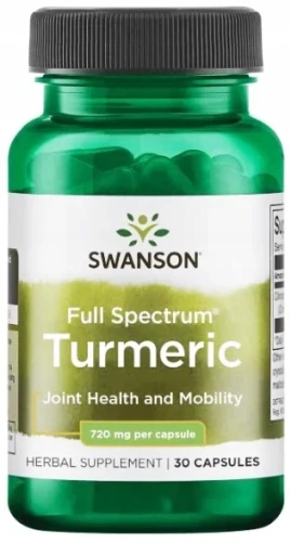 Turmeric 720mg 30kaps, Swanson