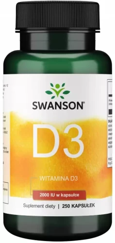 D-3 Witamina 2000IU 250kaps, Swanson