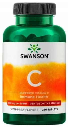 C - Buffered Vitamin C - Witamina C500 buforowana 250t, Swanson