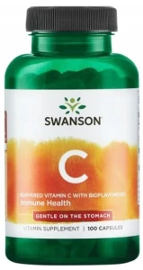 Swanson C - Buffered Vitamin C with Bioflavonoids - Witamina C500 buforow + bioflaw 100 kapsułek - Odporność Antyoksydant Gojenie Ran