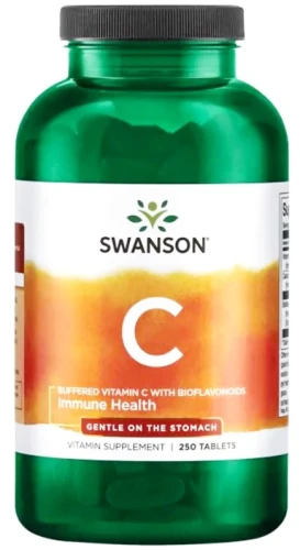 C- Buffered Vitamin C - Witamina C1000 buforow + bioflaw 250t, Swanson