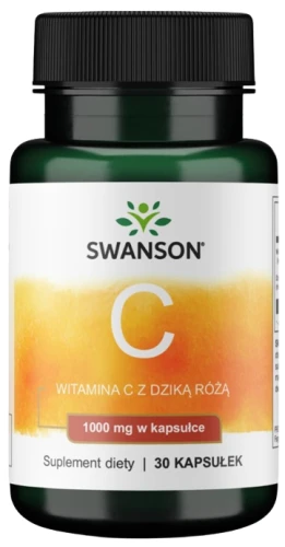C- Witamina C1000 z Dziką Różą 30 kaps, Swanson