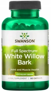 Swanson FS White Willow Bark - Kora Wierzby Białej 400mg 90 kapsułek - Energia Stawy Układ Nerwowy