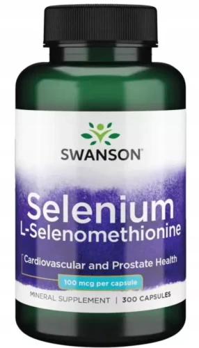Selenium L-Selenomethionine - Selen 100mcg 300kaps, Swanson