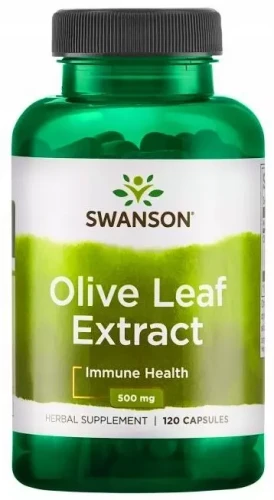 Olive Leaf Extract - Liść Oliwny Ekstrakt 500mg 120kaps, Swanson
