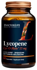 Doctor Life Lycopene 15mg Likopen Lyc-O-Mato 60 kapsułek - Cholesterol Serce Skóra Prostata