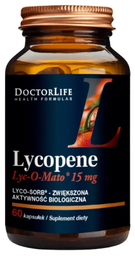 Lycopene 15mg Likopen Lyc-O-Mato 60 kapsułek, Doctor Life