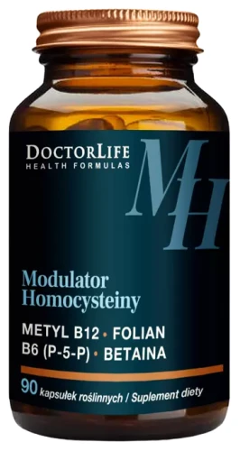 Modulator Homocysteiny 90 kaps P-5-P, TMG, Metylokobalamina, Folian, Doctor Life