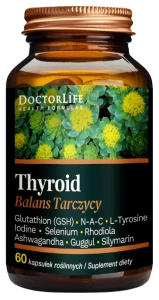 Doctor Life Thyroid - Balans Tarczycy 60 kapsułek - Metabolizm Koncentracja Energia