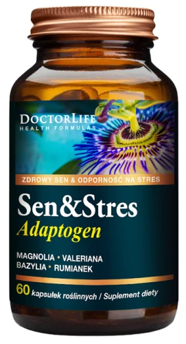 Sen &amp; Stress Adaptogen 60 kaps, Doctor Life