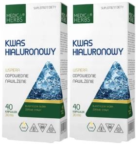 Zestaw 2x Kwas hialuronowy, Medica Herbs