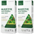 Zestaw 2x Ruszczyk pestki winogron kora sosny, Medica Herbs