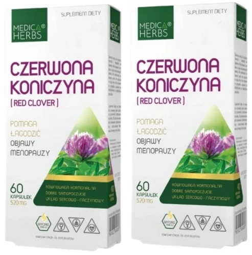 Zestaw 2x Czerwona koniczyna (Red clover), Medica Herbs