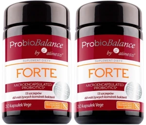 Zestaw 2x Aliness ProbioBALANCE FORTE 60 mld. 30 kapsułek VEGE - Jelita Układ Pokarmowy Prebiotyk