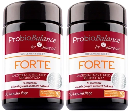 Zestaw 2x ProbioBALANCE, FORTE 60 mld. x 30 vege caps. Aliness