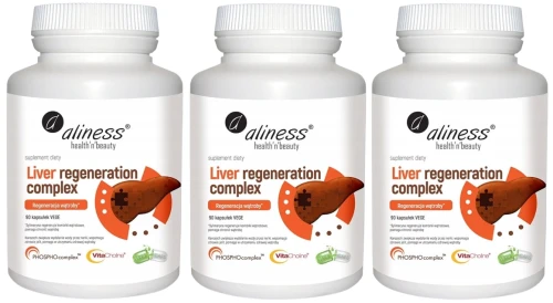 Zestaw 3x Liver Regeneration Complex x 90 Vege Caps, Aliness