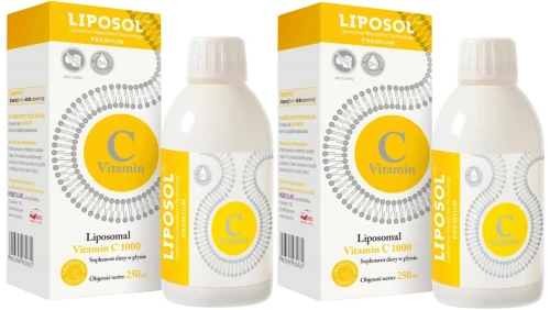 Zestaw 2x Liposol C 1000TM Liposomalna Witamina C 1000 (Buforowana) 250 ml BEZSMAKOWA, Medicaline