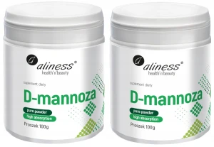 Zestaw 2x Aliness D-mannoza 100g - Układ Moczowy Infekcje Pęcherza