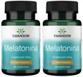 Zestaw 2x Melatonina 1mg 120 kaps, Swanson