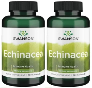 Zestaw 2x Echinacea 400mg 100kaps, Swanson