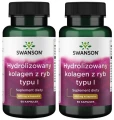 Zestaw 2x Hydrolizowany kolagen z ryb typu I, Swanson (Marine Collagen)