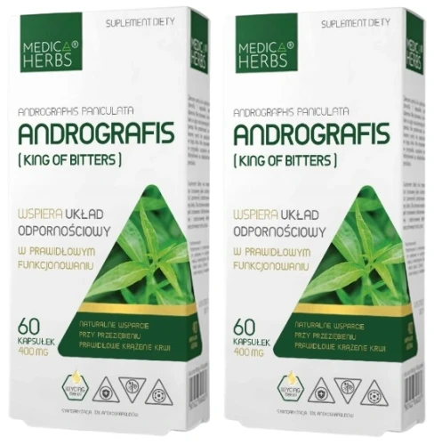 Zestaw 2x Andrografis (King of bitters), Medica Herbs