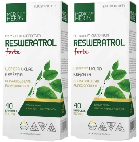 Zestaw 2x Resweratrol Forte, Medica Herbs