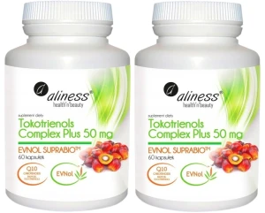 Zestaw 2x Tokotrienols Complex PLUS 50 mg EVNOL SUPRABIO 60 kapsułek - Antyoksydant Skóra Mięśnie Wzrok