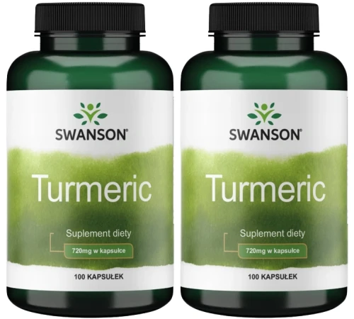 Zestaw 2x Turmeric 720mg 100kaps, Swanson