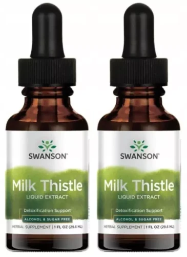 Zestaw 2x Milk Thistle ekstrakt 29,6ml, Swanson