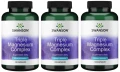 Zestaw 3x Triple Magnesium complex 100 kaps, Swanson