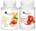 Witamina C 1000 mg Plus Bioflawonoidy + Witamina D3 FORTE oil 4000 j.m. 120 kapsułek, Aliness