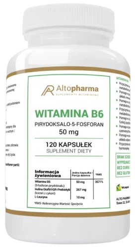 Witamina B6 P-5-P 120 kapsułek, AltoPharma